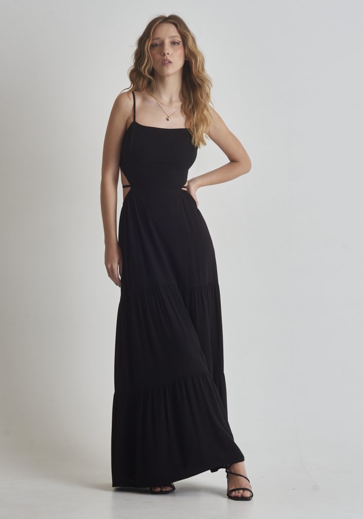 Vestido longo
 preto